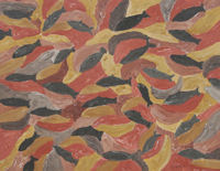 Original Painting by Carol Young - Abstact of Fish in Browns