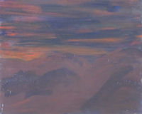 Original Painting by Carol Fincher - Soft Sunset Just Before Nightfall
