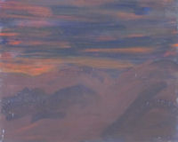Original Painting by Carol Fincher - Soft Sunset Just Before Nightfall