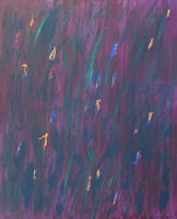 Original Painting by Carol Fincher-Young - Abstract in Purples