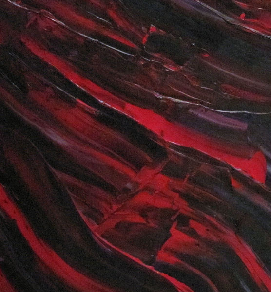 Original Painting Abstract in Reds and Blacks