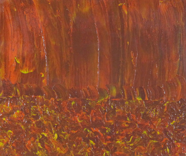 Original Painting in Flame Colors