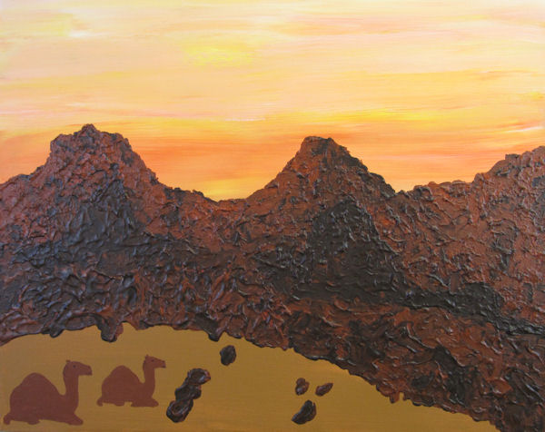 Two Camels in the Desert - B.C. Fincher