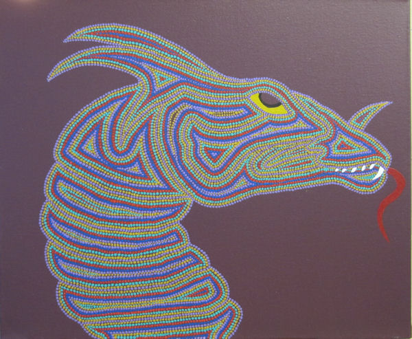 Dragon in Aboriginal Dot Style by Fincher-Young